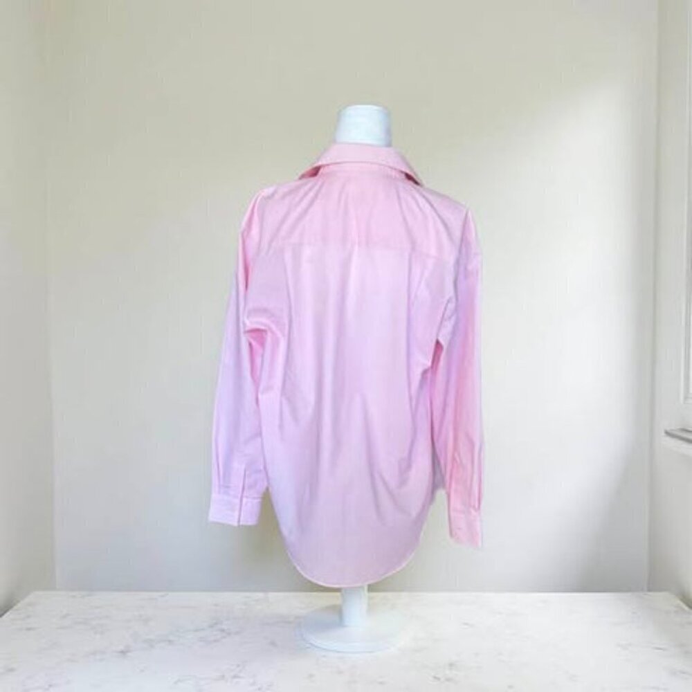 PINK BUTTON DOWN TOP - Picture 3 of 4